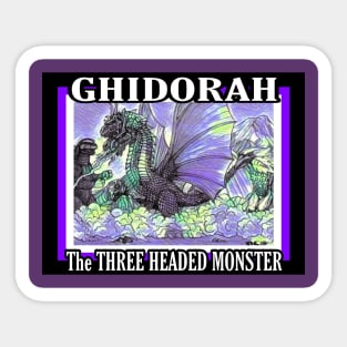 GHIDORAH THE THREE HEADED MONSTER Sticker